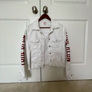 White True Religion  jean jacket (cropped)